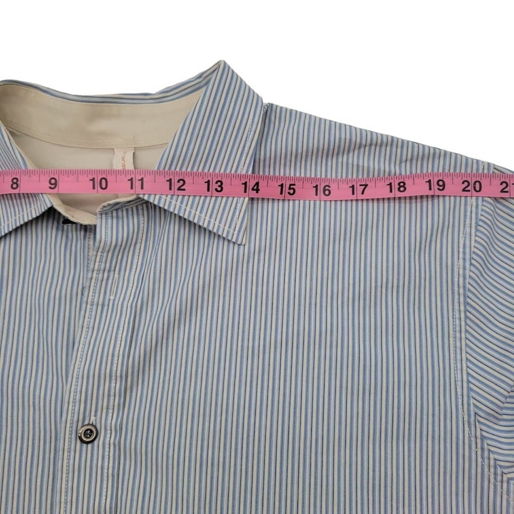 Transcript Embroidered Decorative Button Down Collar Shirt Mens Sz XL - Picture 6 of 10